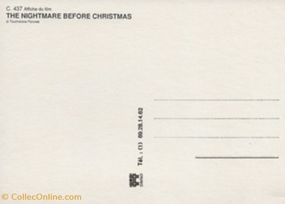 cartes postales autres the nightmare before christmas