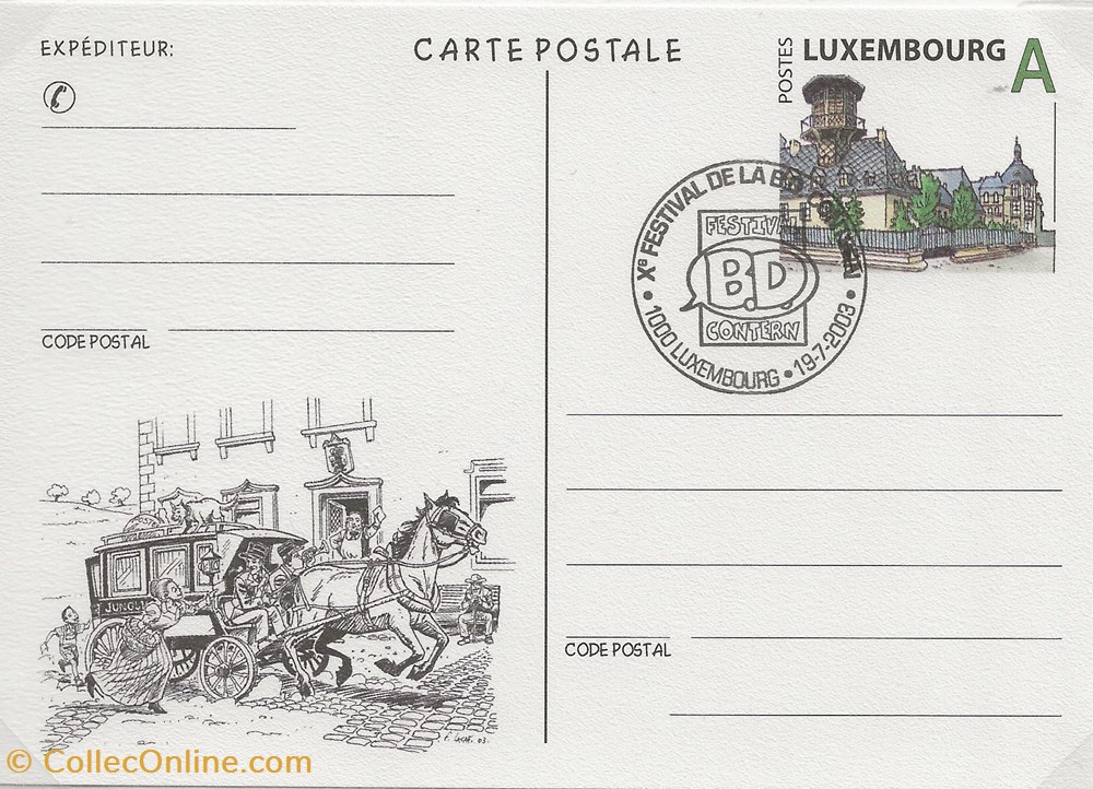 Contern (Luxembourg) 2003 Xème festival BD timbres contern luxembourg 2003 xeme festival bd
