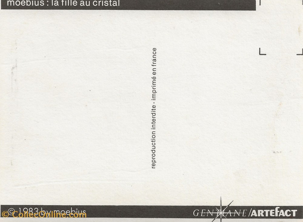 Moebius cartes postales bande dessinee moebius