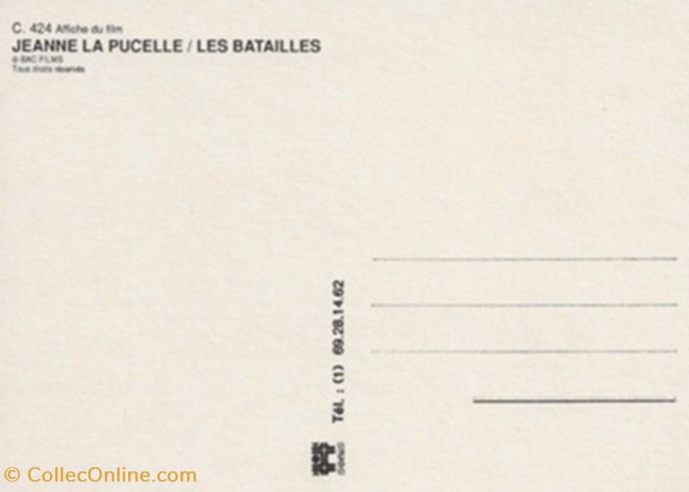 Jeanne la pucelle les batailles cartes postales autres jeanne la pucelle les batailles