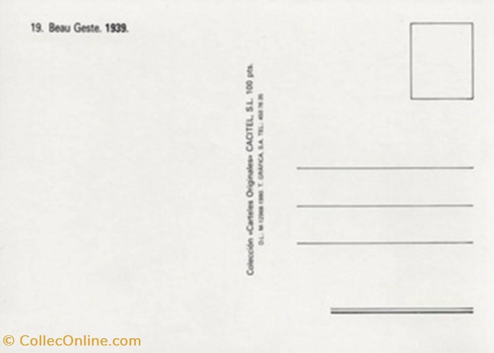 Beau Geste cartes postales autres beau geste