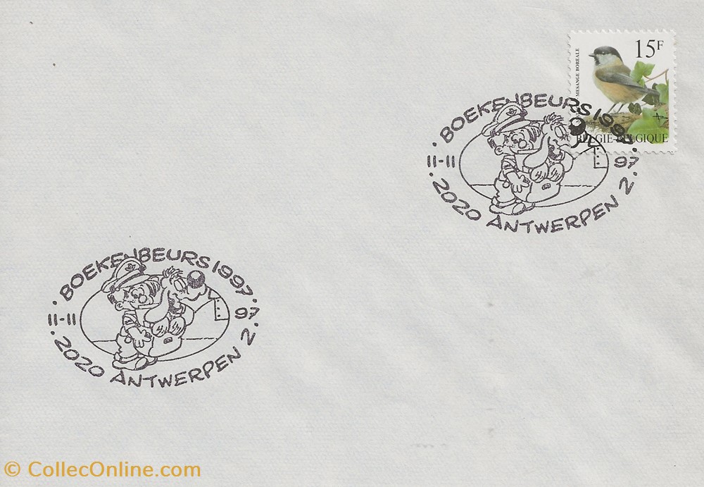 timbres antwerpen belgique 1997 boekenbeurs