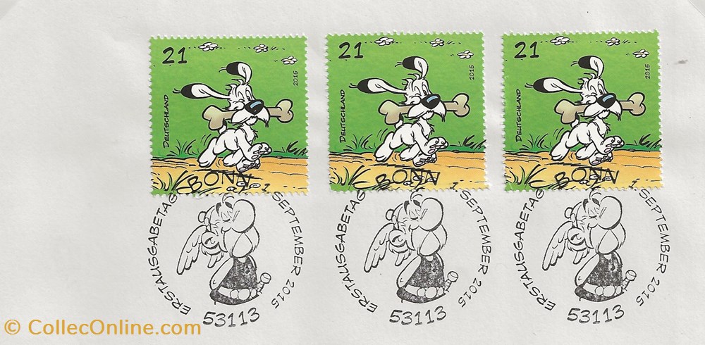 timbres bonn allemagne 2015 asterix