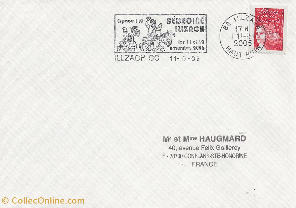 Illzach (68) 2006 Bédéciné timbres illzach 68 2006 bedecine