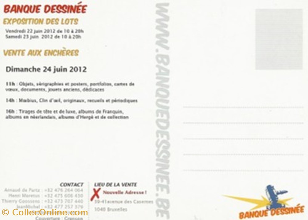 Banque Dessinée 25 cartes postales bande banque dessinee 25
