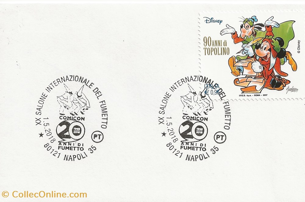 Napoli (Italie) 2018 XX Salone internazionale del fumetto - Comicon timbres napoli italie 2018 xx salone internazionale del fumetto comicon