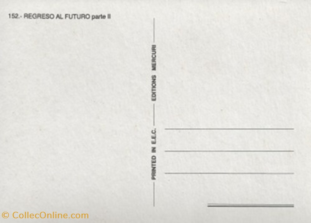 Regresso al futuro II cartes postales autres regresso al futuro ii