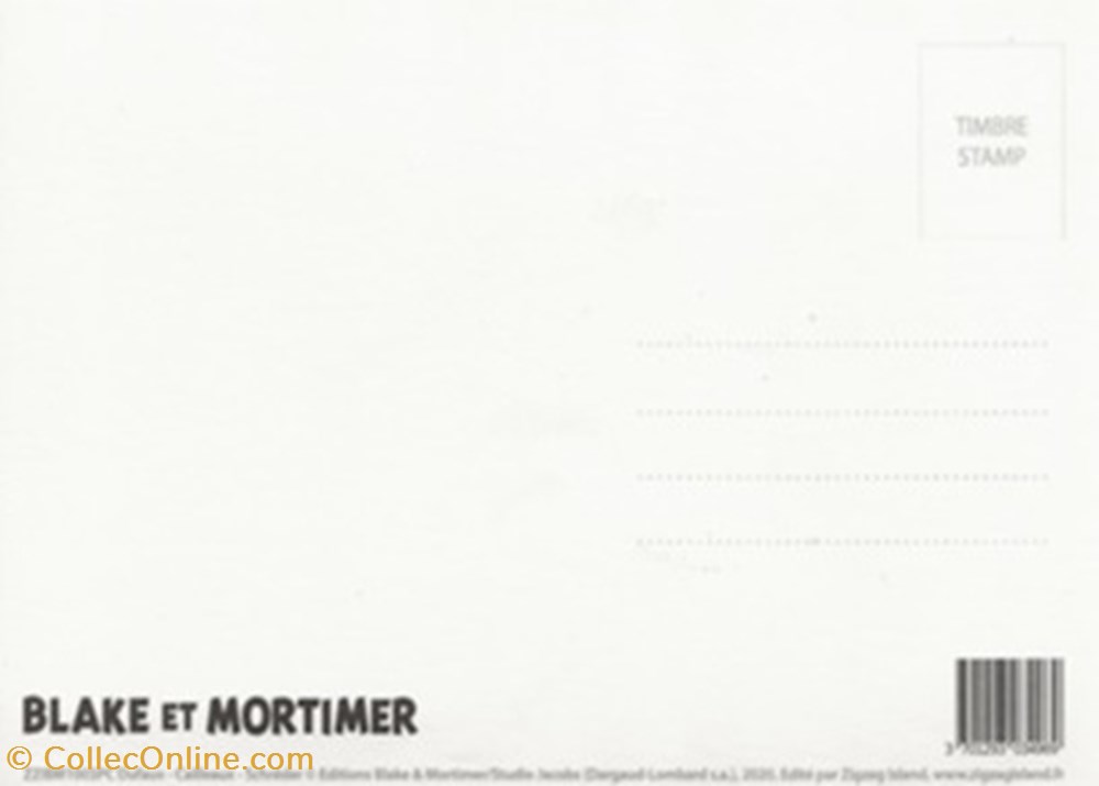 Blake et Mortimer cartes postales bande dessinee blake et mortimer