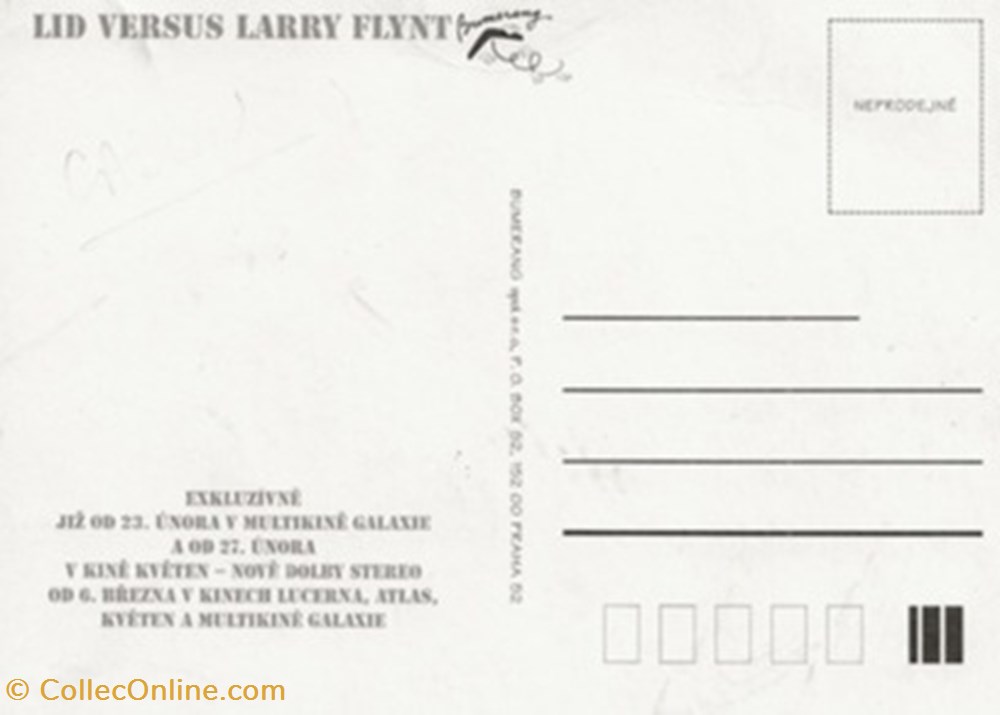 Lid versus Larry Flynt cartes postales autres lid versus larry flynt