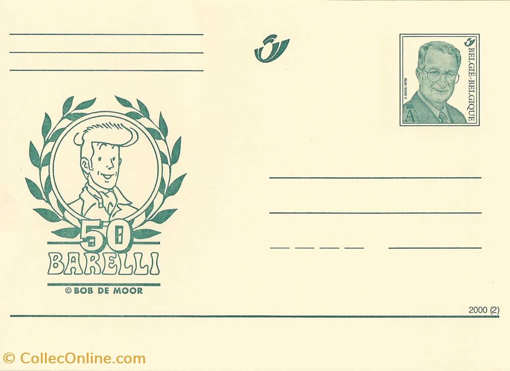 ZZ prêt à poster Belgique 2000 Barelli 50 timbres zz pret a poster belgique 2000 barelli 50