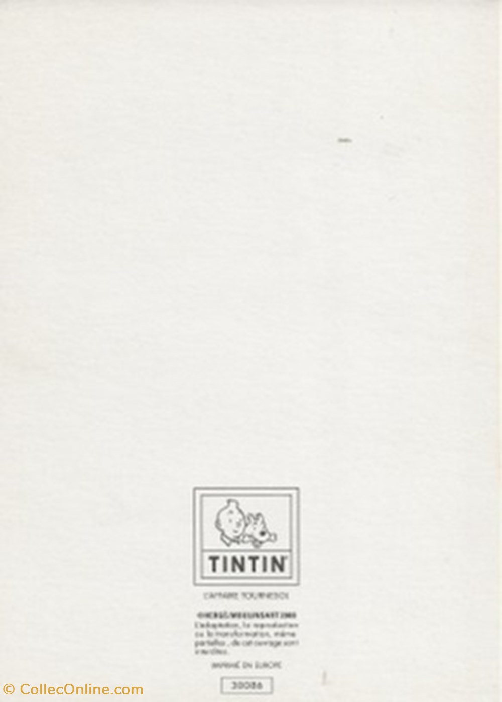 Tintin cartes postales bande dessinee tintin
