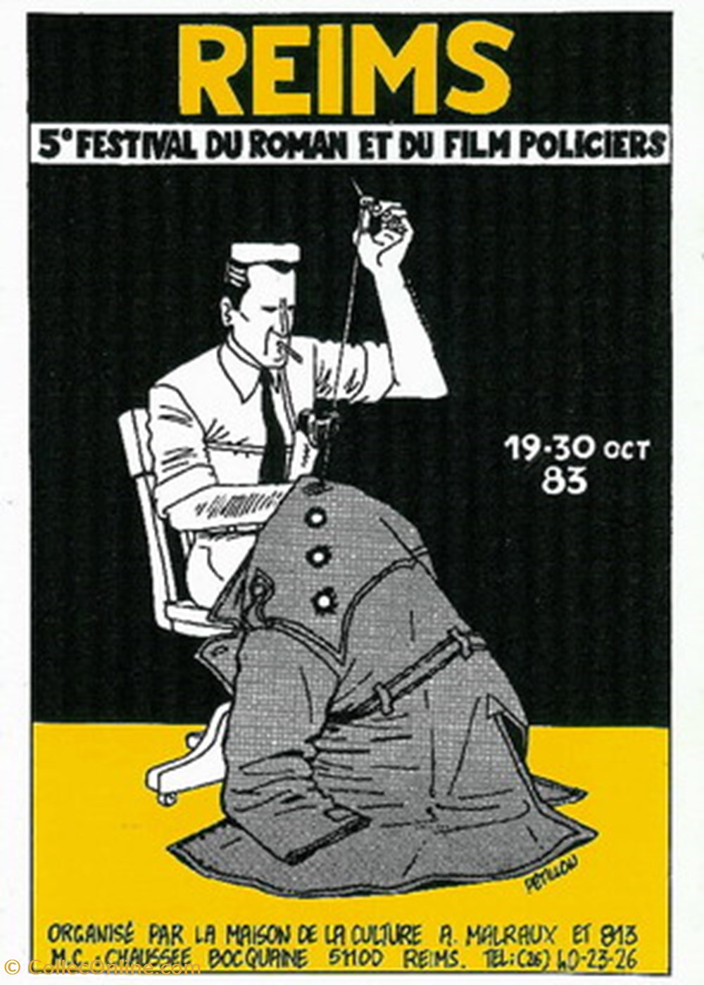 cartes postales autres reims festival du roman et du film policier 1983