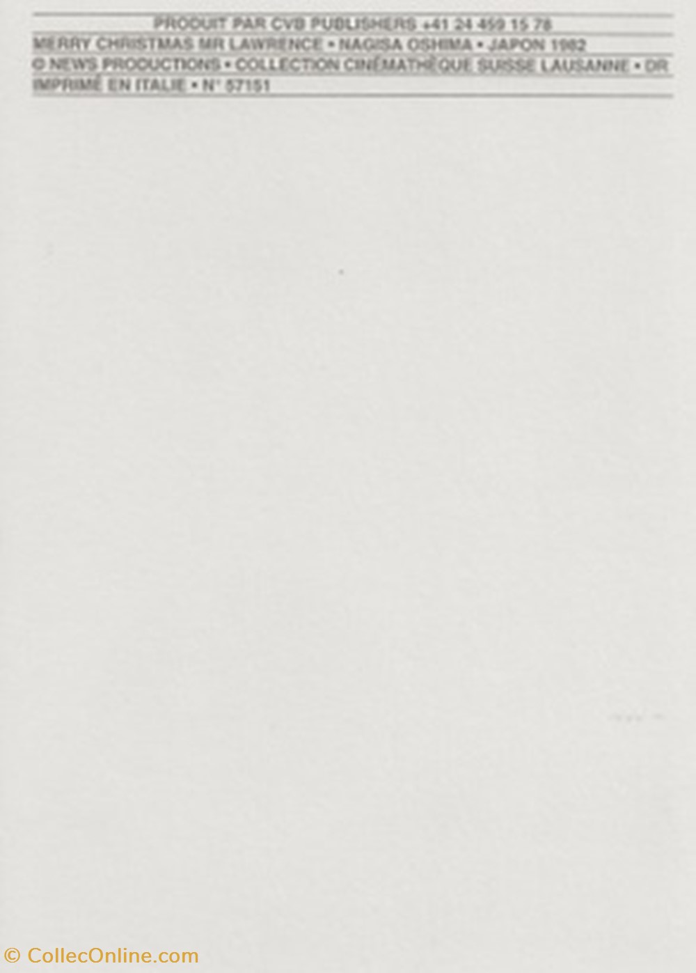 Merry Christmas, Mr Lawrence cartes postales autres merry christmas mr lawrence