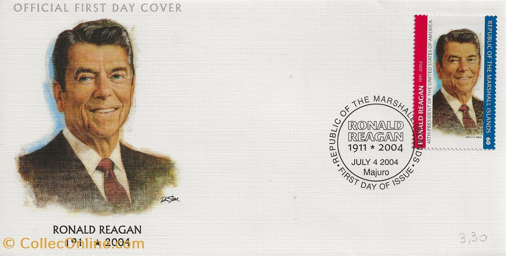 Majuro (Marshall Islands) 2004 Ronald Reagan timbres majuro marshall islands 2004 ronald reagan