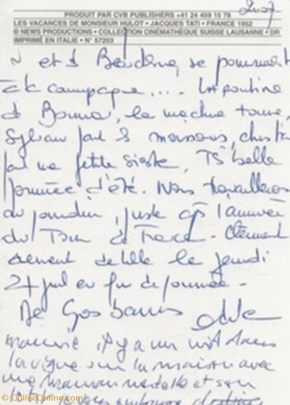 Les vacances de Mr Hulot cartes postales autres les vacances de mr hulot