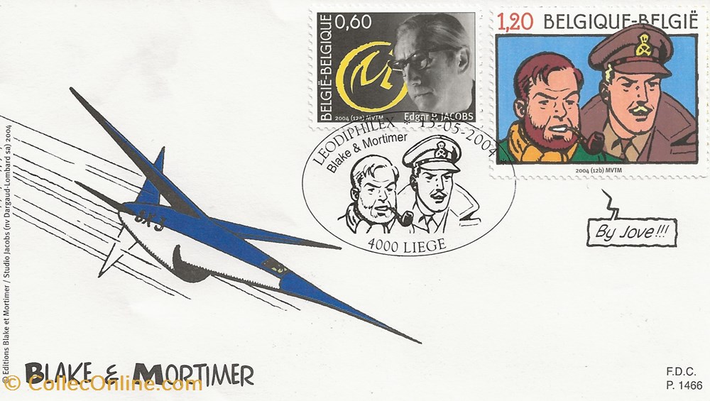 Liège (Belgique) 2004 Leodiphilex - Blake & Mortimer - By jove timbres liege belgique 2004 leodiphilex blake mortimer by jove
