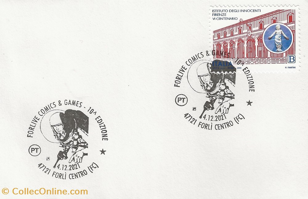 Forli (Italie) 2021 Forlive comics & games timbres forli italie 2021 forlive comics games