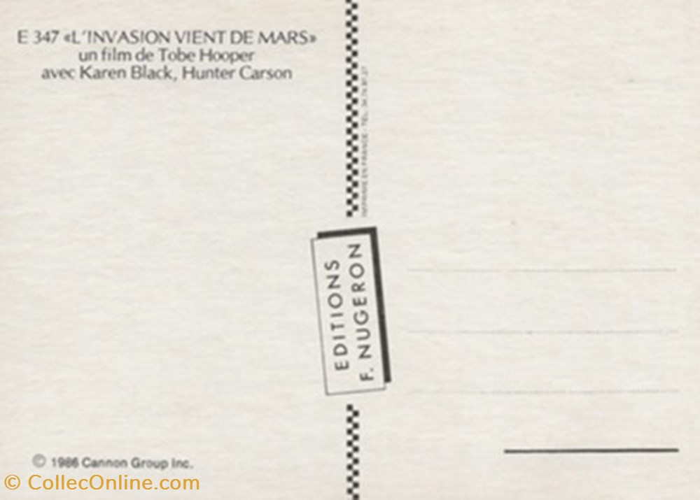 cartes postales autres l invasion vient de mars
