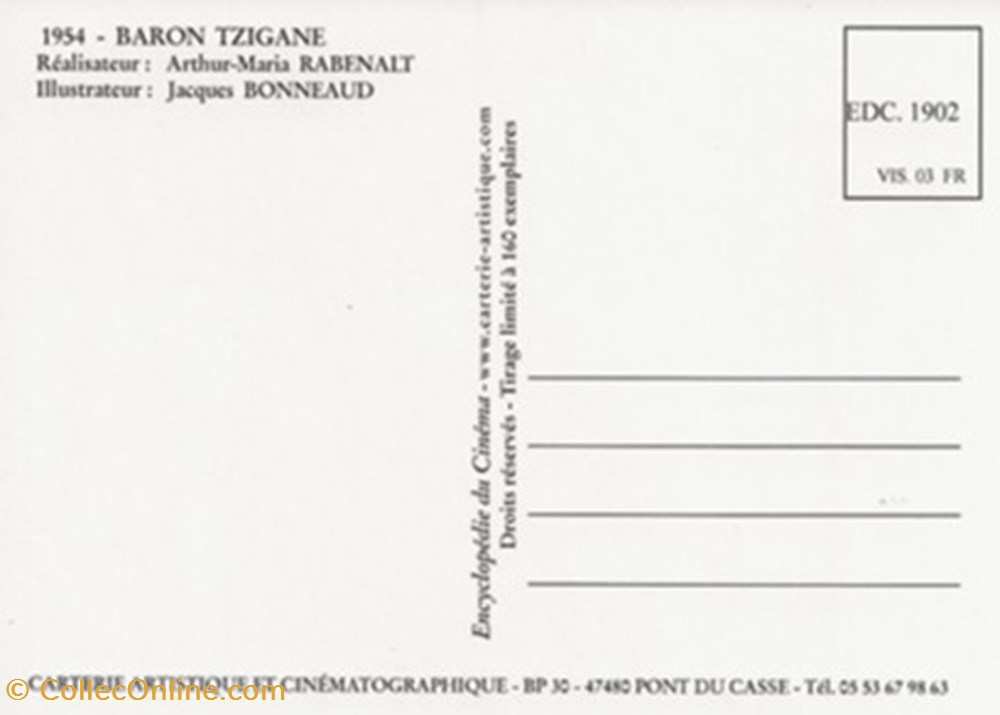 Baron tzigane cartes postales autres baron tzigane