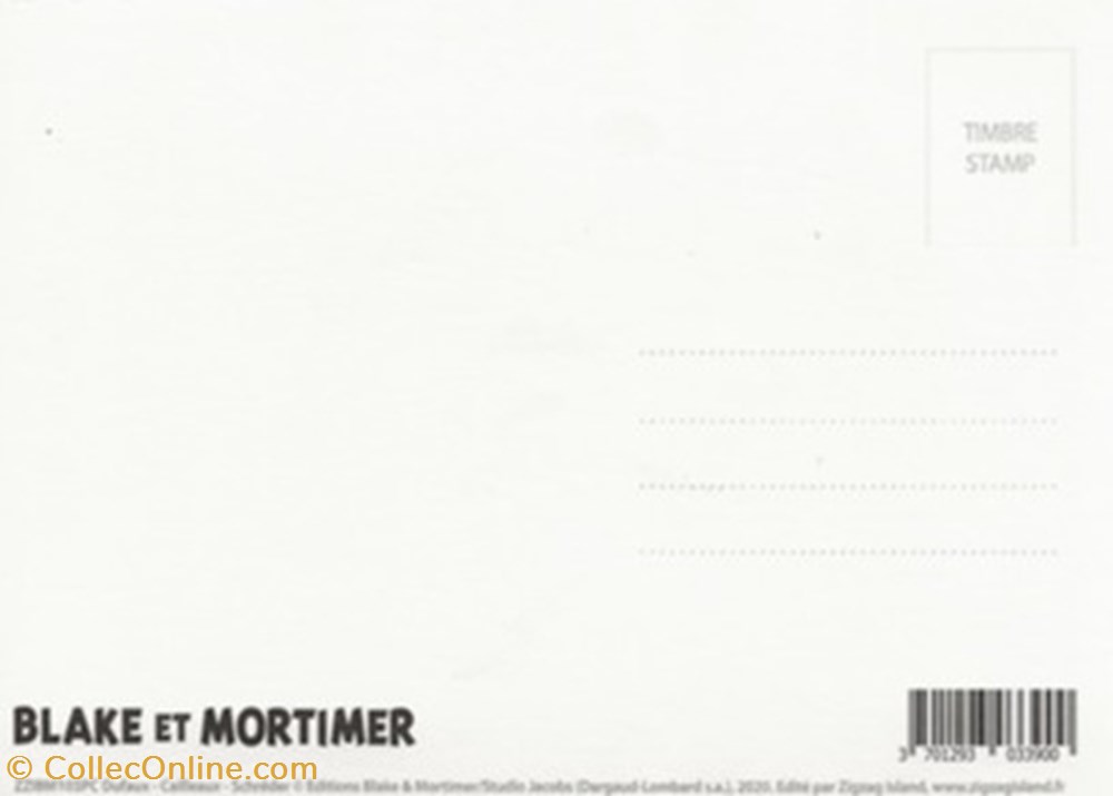 Blake et Mortimer cartes postales bande dessinee blake et mortimer