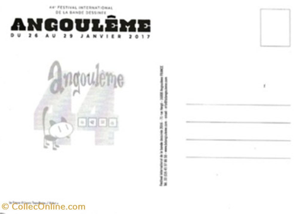 Angoulême (16) 2017 cartes postales bande dessinee angouleme 16 2017
