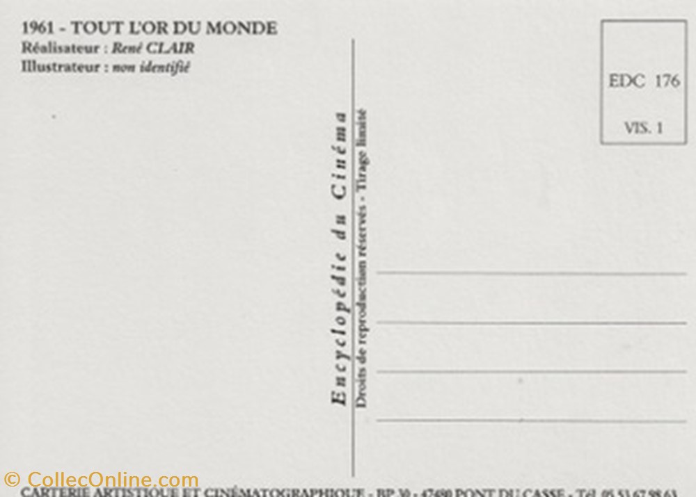 Tout l'or du monde cartes postales autres tout or du monde
