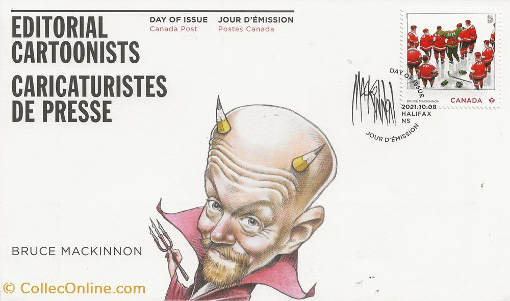 timbres zzz canada 2021 caricaturistes de presse