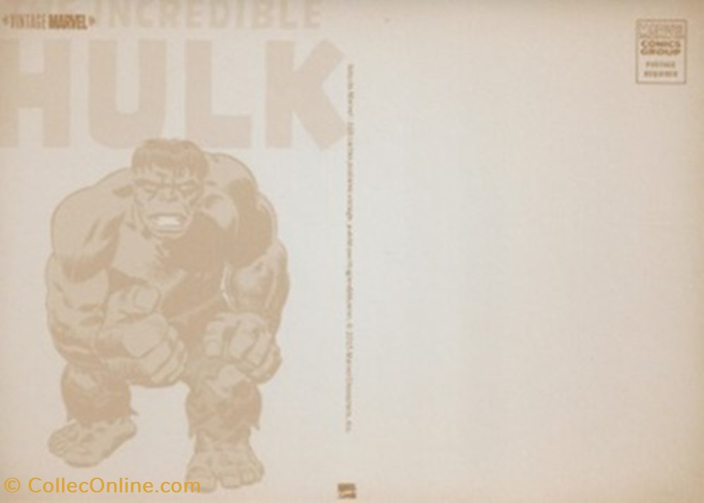 Marvel 2 cartes postales bande dessinee marvel