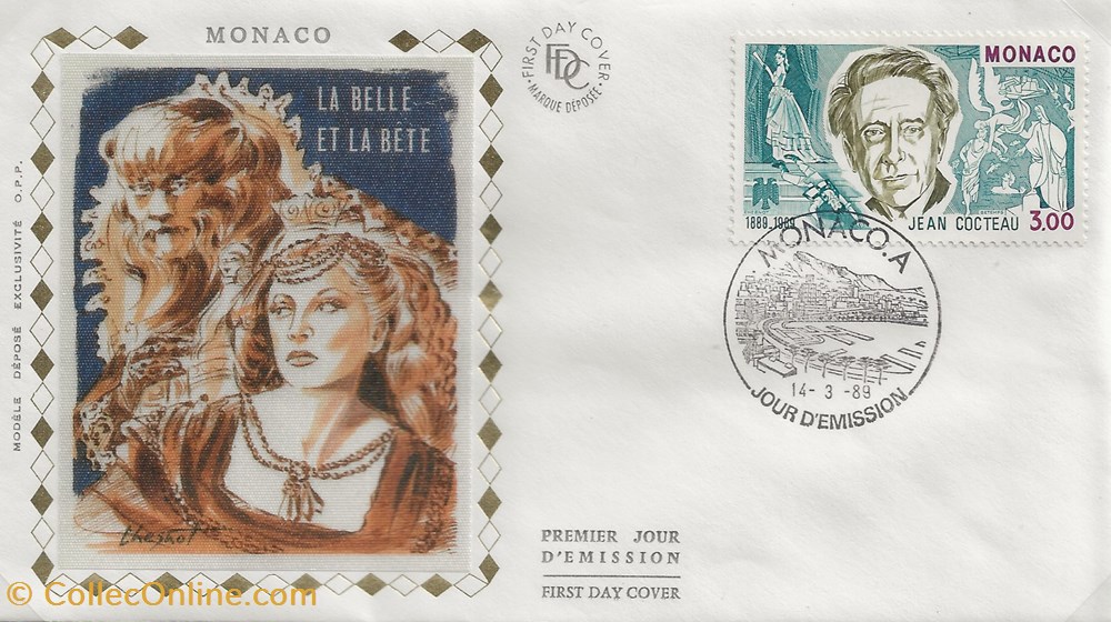 Monaco (Principauté de Monaco) 1989 Jean Cocteau timbres monaco principaute de monaco 1989 jean cocteau