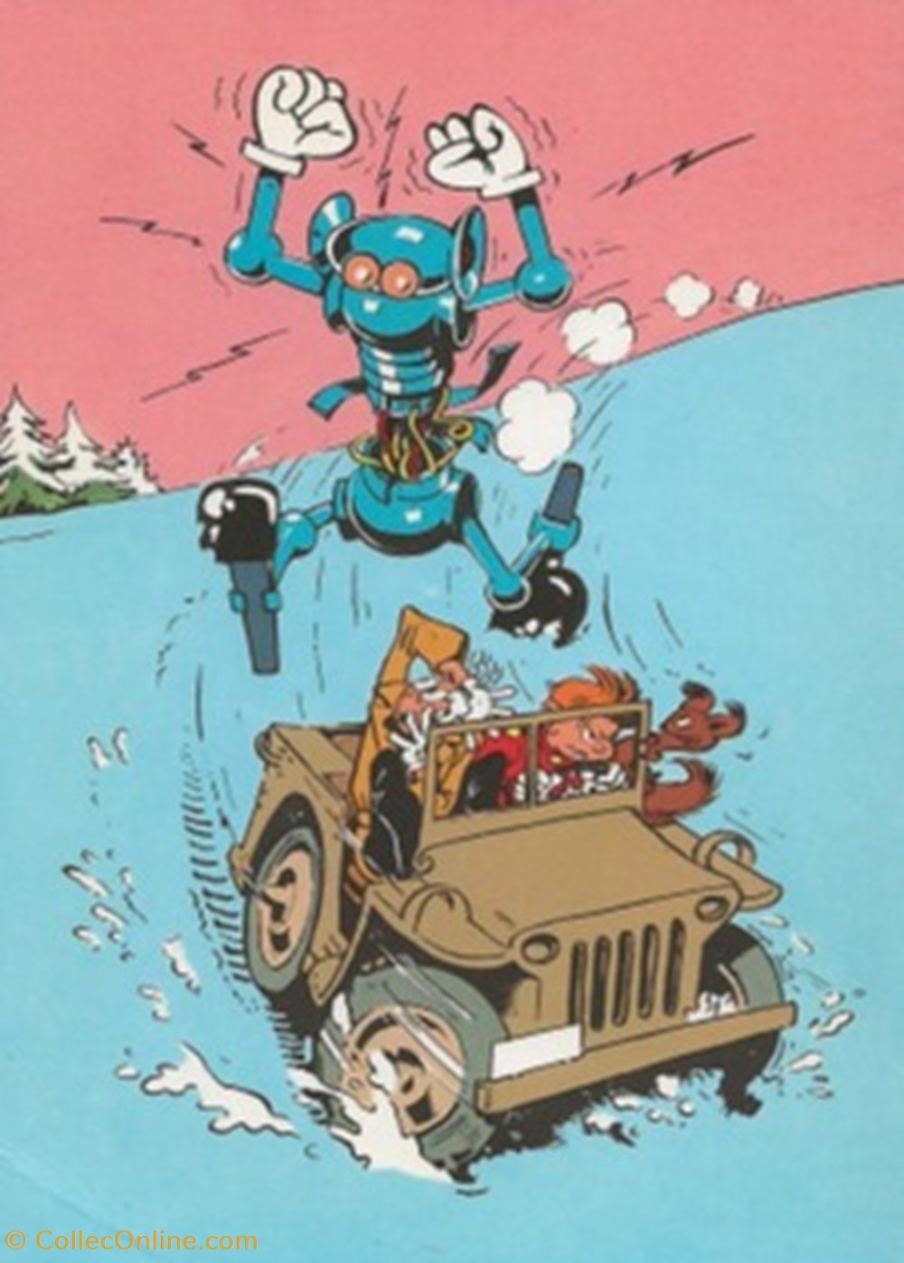 Le Journal de Spirou 08 cartes postales bande dessinee le journal de spirou 08