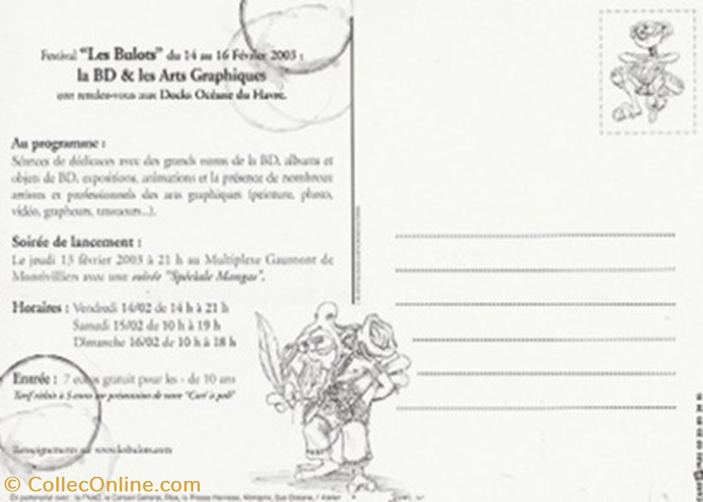 Le Havre (76) 2003 cartes postales bande dessinee le havre 76 2003