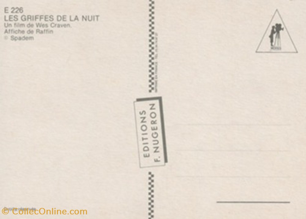 Les griffes de la nuit cartes postales autres les griffes de la nuit
