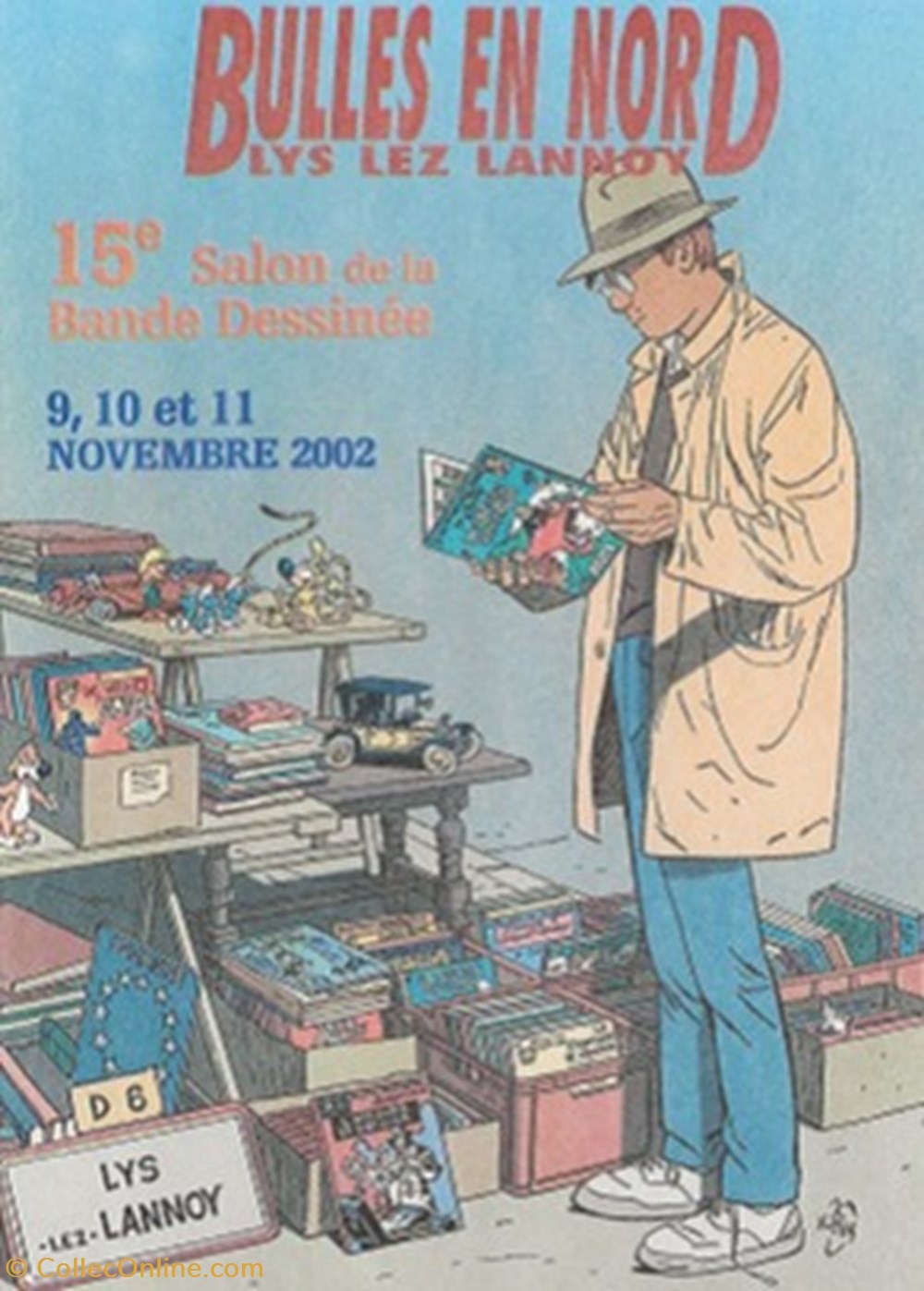 Lys-Lez-Lannoy (59) 2002 cartes postales bande dessinee lys lez lannoy 59 2002