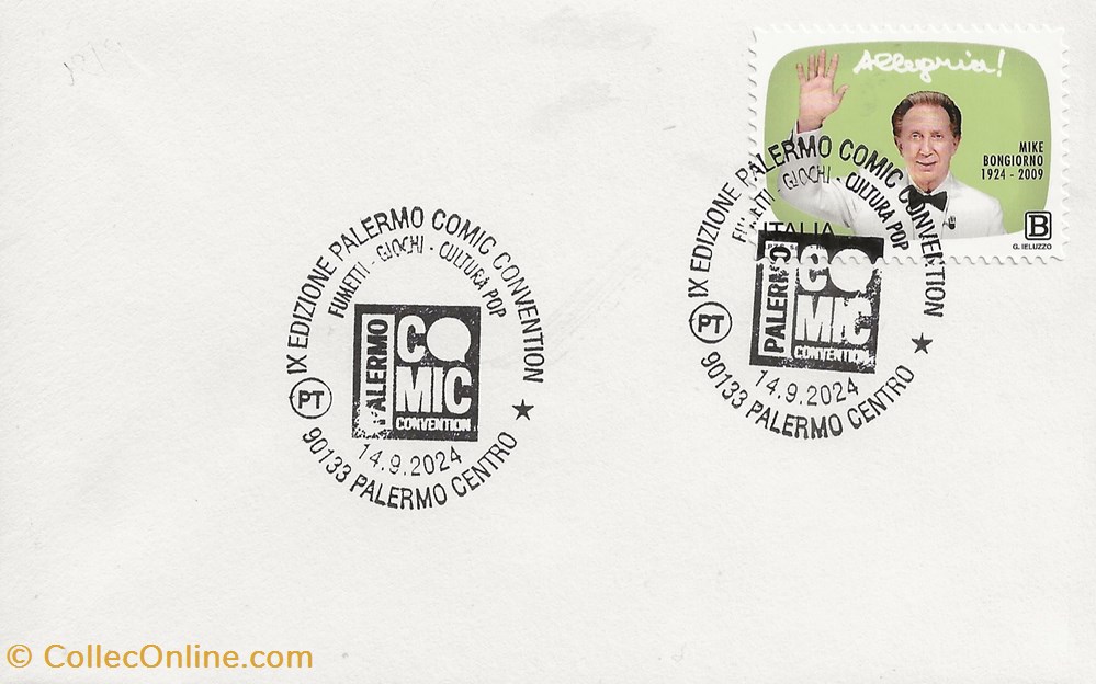 Palermo (Italie) 2024 IX edizione Palermo Comic Convention 3 timbres palermo italie 2024 ix edizione palermo comic convention