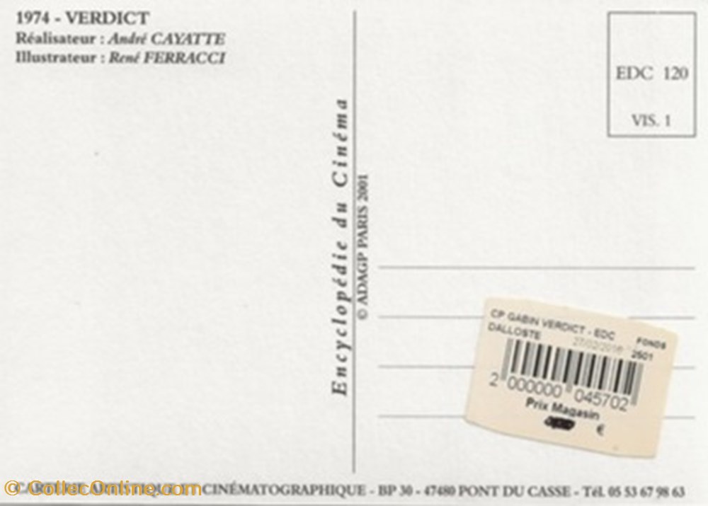 Verdict cartes postales autres verdict