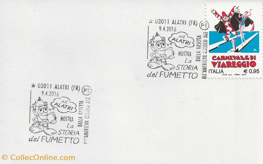 timbres alatri italie 2016 mostra la storia del fumetto dalla nascita all american golden age