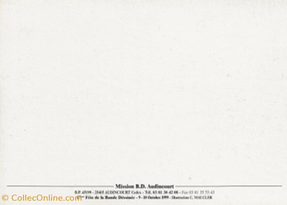 cartes postales bande dessinee audincourt 25 1999