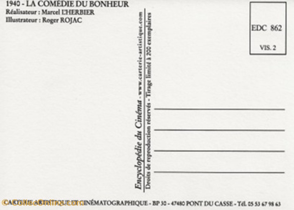 La comédie du bonheur cartes postales autres la comedie du bonheur
