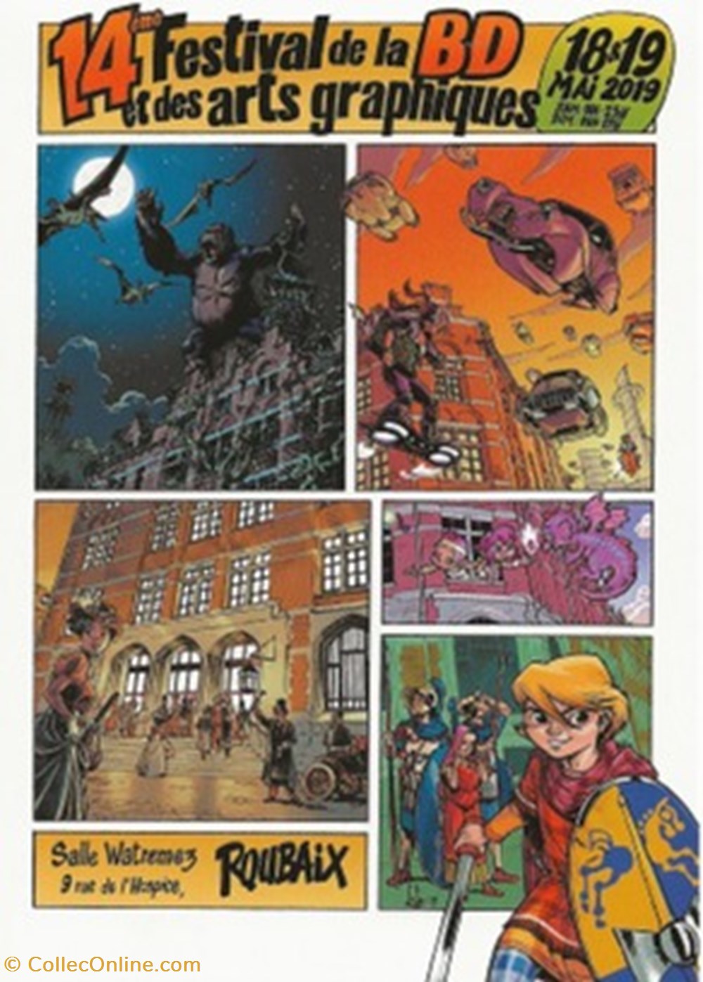 Roubaix (59) 2019 cartes postales bande dessinee roubaix 59 2019