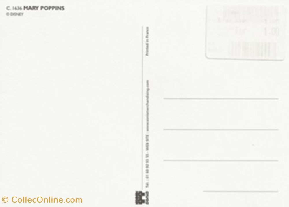 Mary Poppins 2 cartes postales autres mary poppins