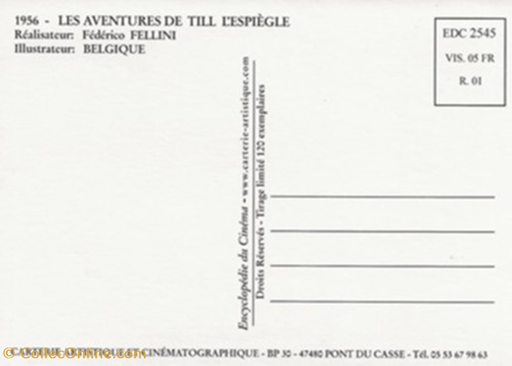 cartes postales autres tyl uilenspiegel