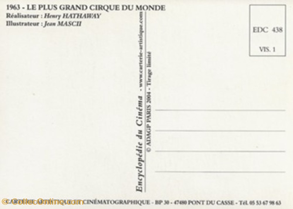 cartes postales autres le plus grand cirque du monde
