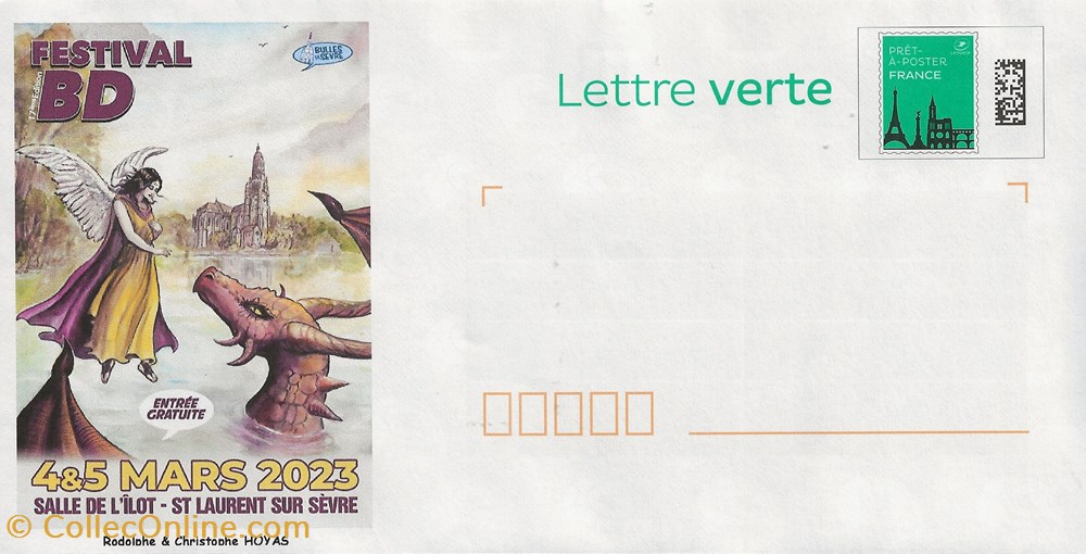 Z Prêt à Poster de Saint Laurent sur Sèvre (85) 2023 timbres z pret a poster de saint laurent sur sevre 85 2023