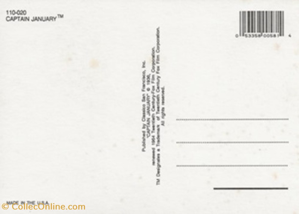Captain january cartes postales autres captain january