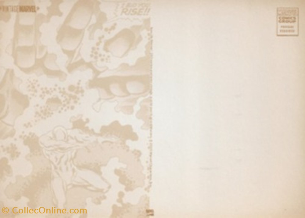 cartes postales bande dessinee marvel