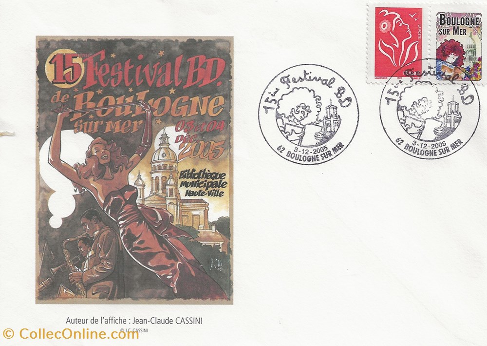 timbres boulogne sur mer 62 2005 15eme festival bd