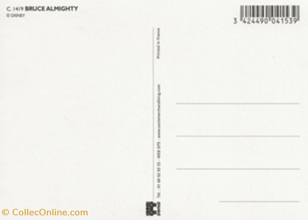 Bruce almighty cartes postales autres bruce almighty