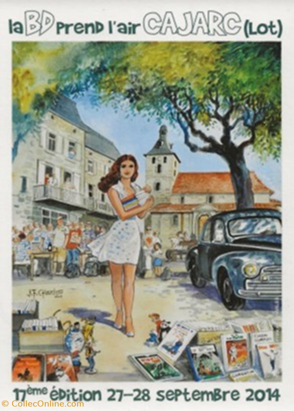 cartes postales bande dessinee cajarc 46 2014