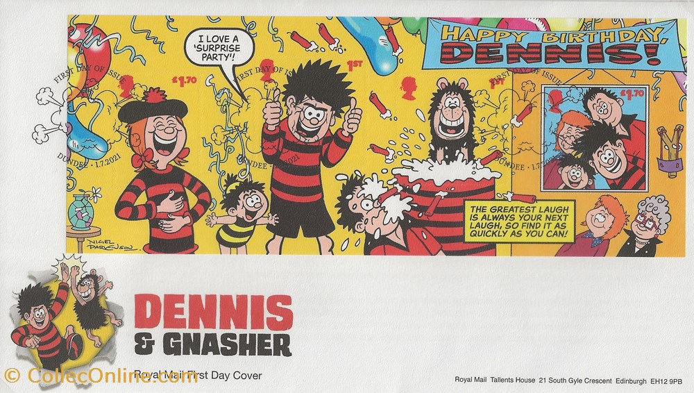 Dundee (Grande-Bretagne) 2021 Dennis & Gnasher timbres dundee grande bretagne 2021 dennis gnasher