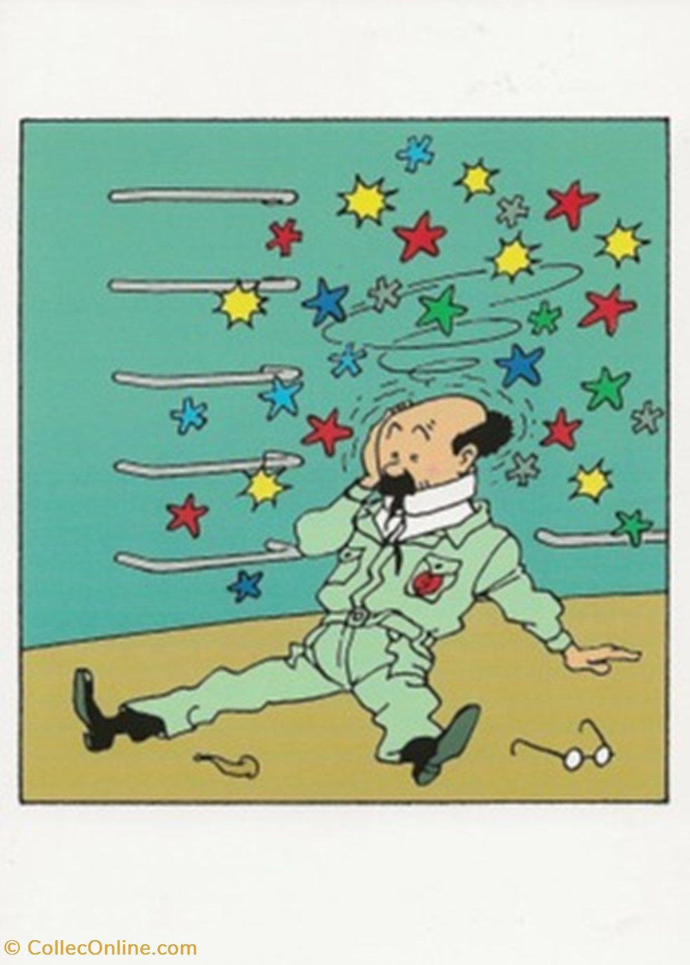 cartes postales bande dessinee tintin